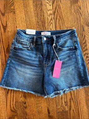 Moco boutique Distressed Blue Denim Cutoff Shorts med
